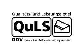 Qualitäts- und Leistungssiegel Lettershop