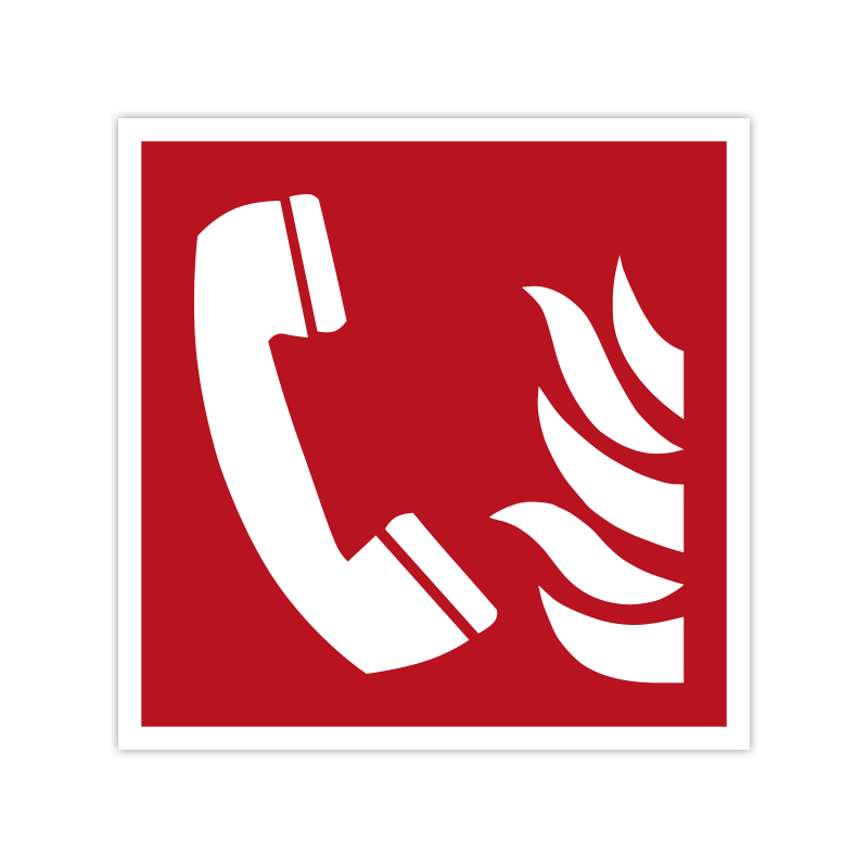 Brandschutzzeichen F006 Brandmeldetelefon Brandschutzzeichen F006 Brandmeldetelefon