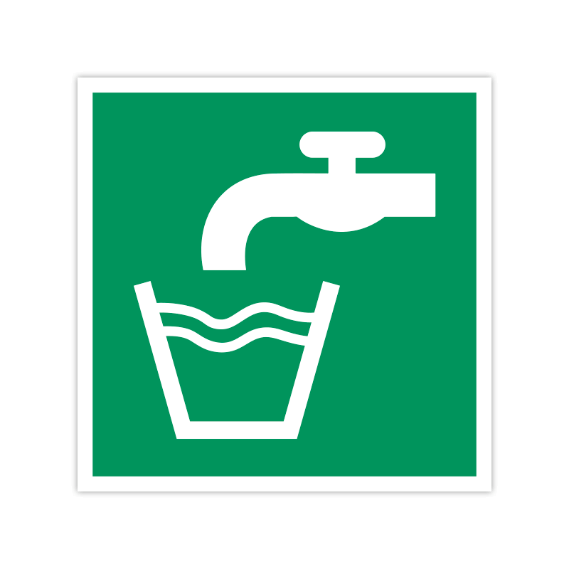 Rettungszeichen E015 Trinkwasser Rettungszeichen E015 Trinkwasser