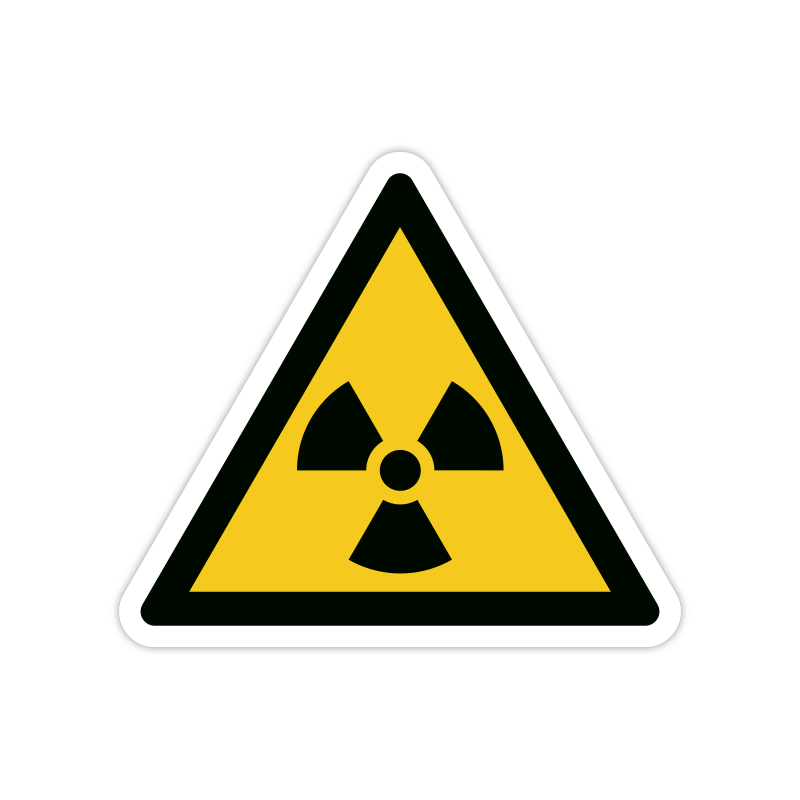 Warnzeichen W003 Radioaktive Stoffe Warnzeichen W003 Radioaktive Stoffe