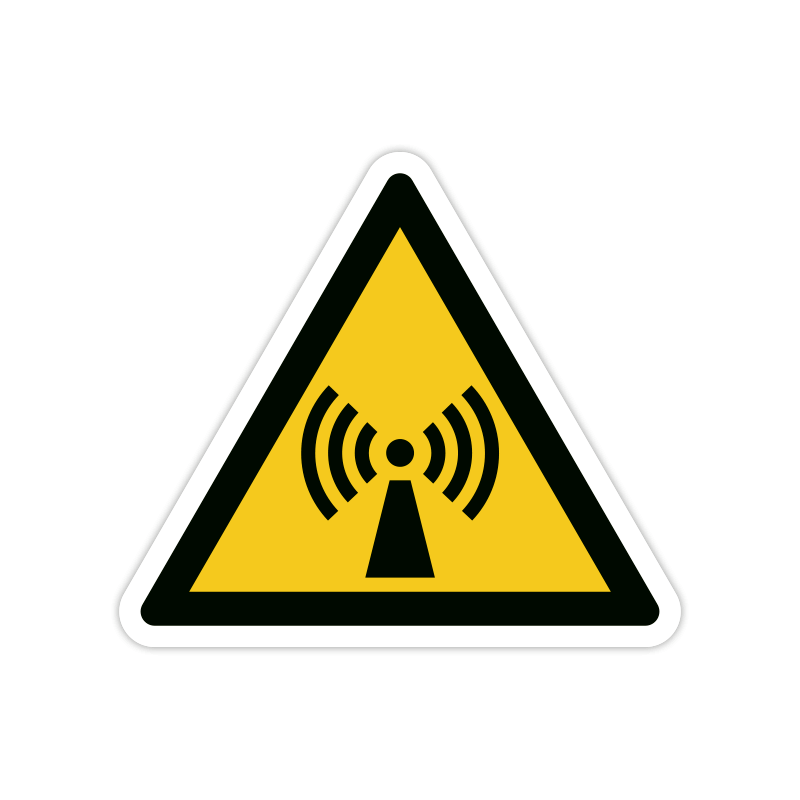 Warnzeichen W005 Elektromagnetisches Feld Warnzeichen W005 Elektromagnetisches Feld