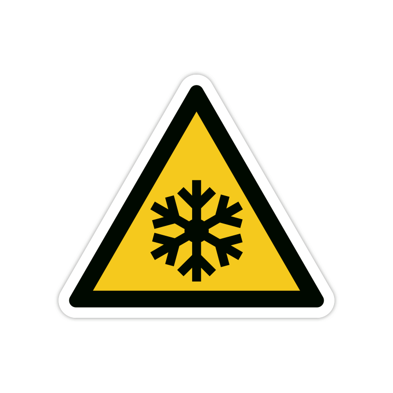 Warnzeichen W010 Kälte Warnzeichen W010 Kälte