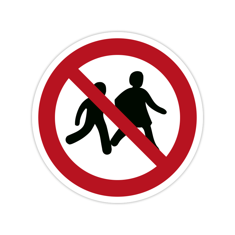 Verbotszeichen P036 Kinder verboten Verbotszeichen P036 Kinder verboten
