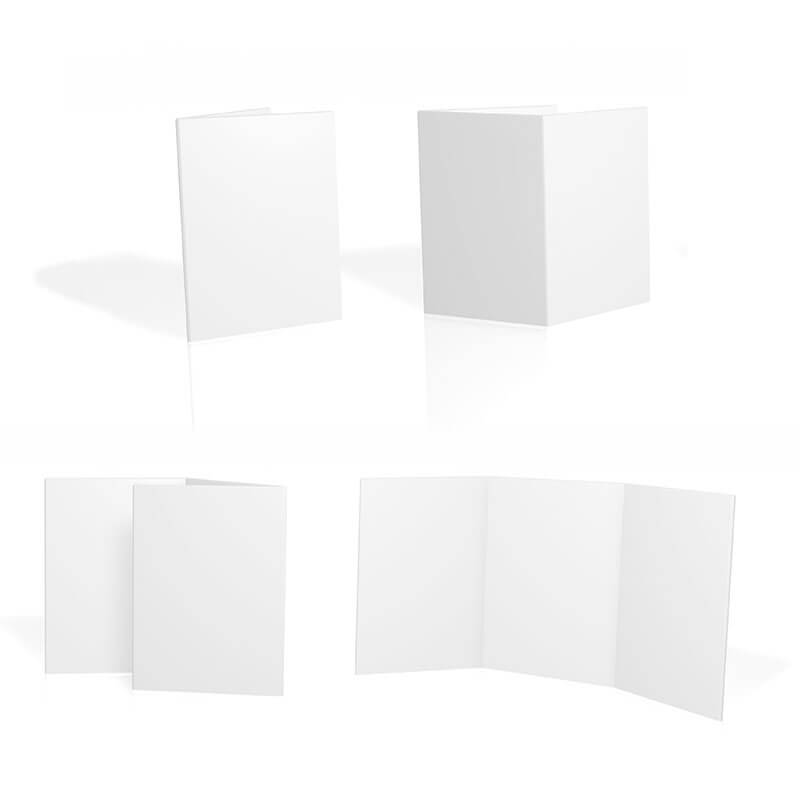 Faltblatt, Wickelfalz - DIN A4 - 6-seitig (100 g/m² Recycling hochweiß, ungestrichen) 
