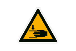 Warnzeichen W024 Handverletzungen