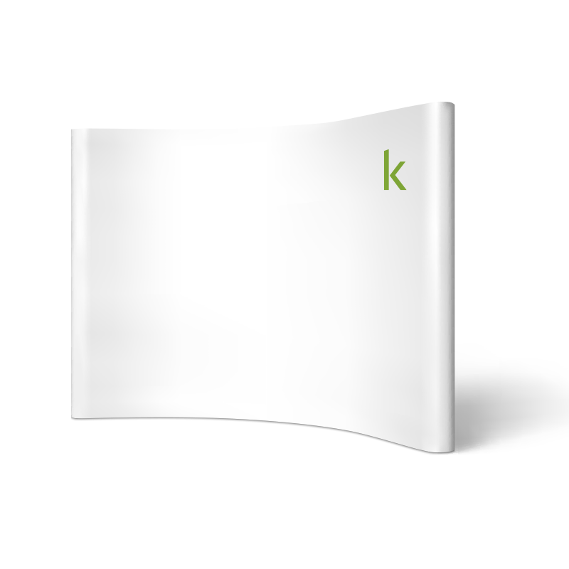 Messewand magnetisch gebogen