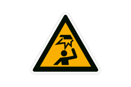Warnzeichen W020 Warnung vor Stoßverletzungen