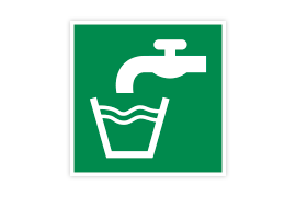 Rettungszeichen E015 Trinkwasser