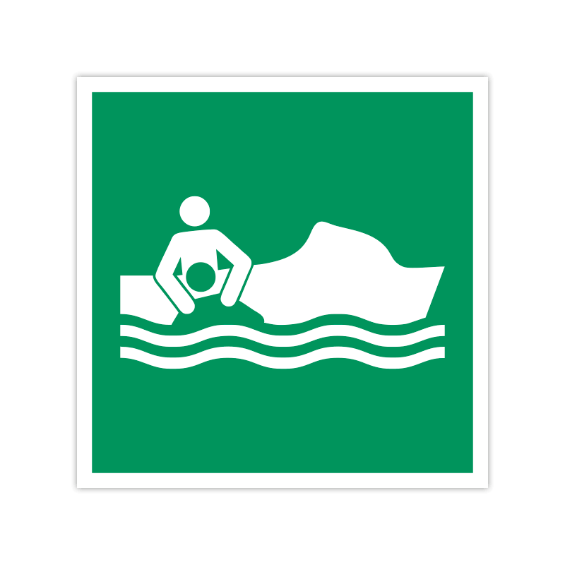 Rettungszeichen E037 Bereitschaftsboot