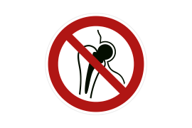Verbotszeichen P014 Kein Zugang für Personen mit Implantaten aus Metall 