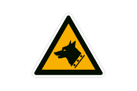 Warnzeichen W013 Wachhund