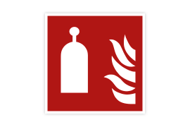 Brandschutzzeichen F014 Auslösestation für Raumschutz