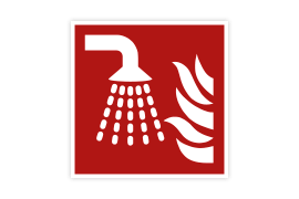Brandschutzzeichen F011 Wassernebelrohr 