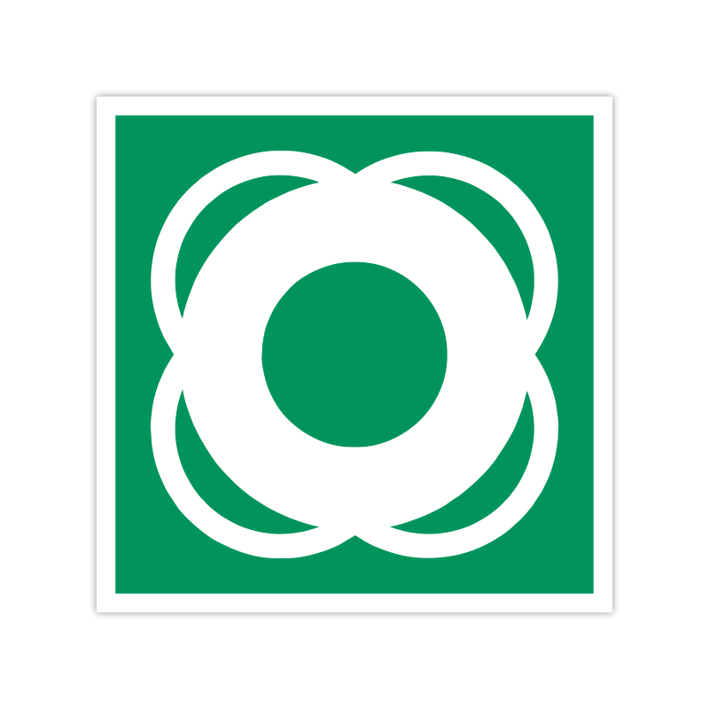 Rettungszeichen E040 Rettungsring