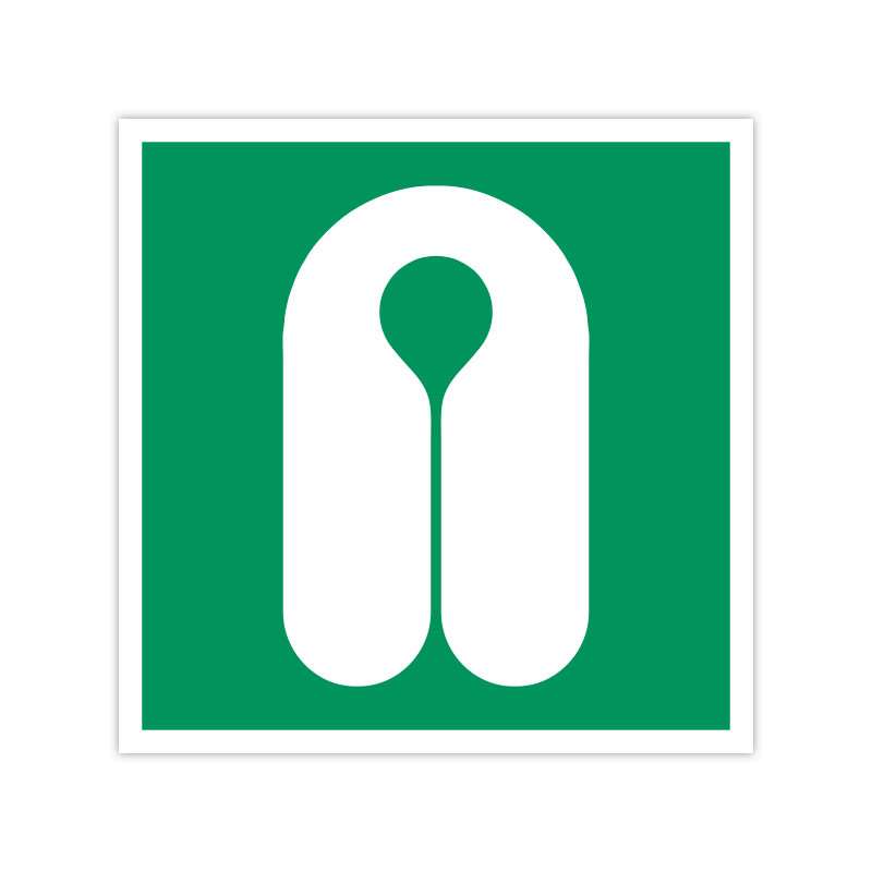 Rettungszeichen E044 Rettungsweste