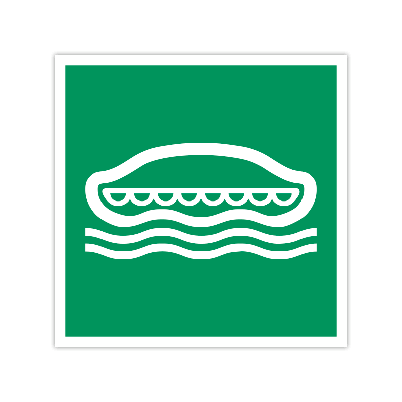 Rettungszeichen E036 Rettungsboot