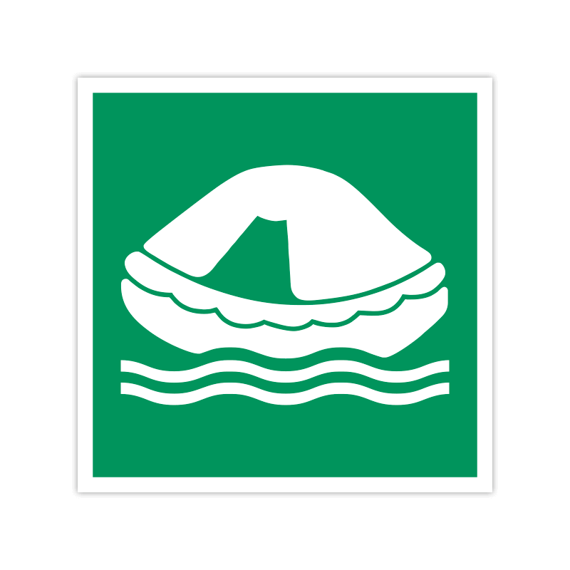 Rettungszeichen E038 Rettungsfloß