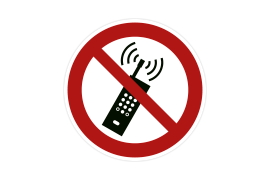 Verbotszeichen P013 Mobilfunk verboten