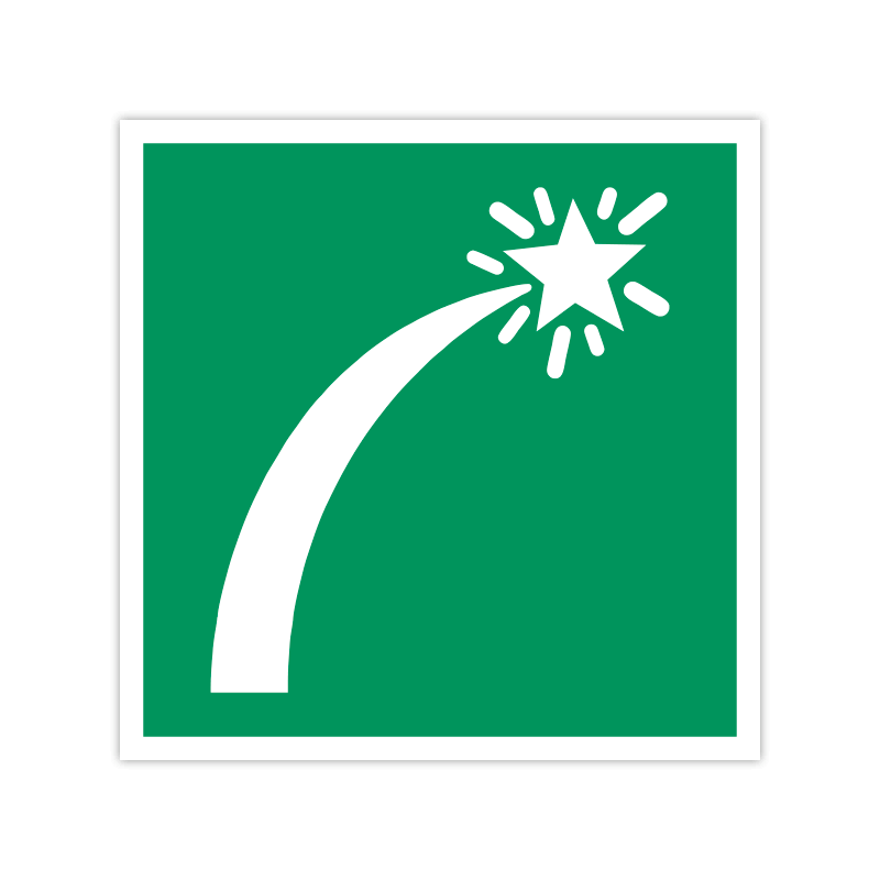 Rettungszeichen E048 Signalrakete