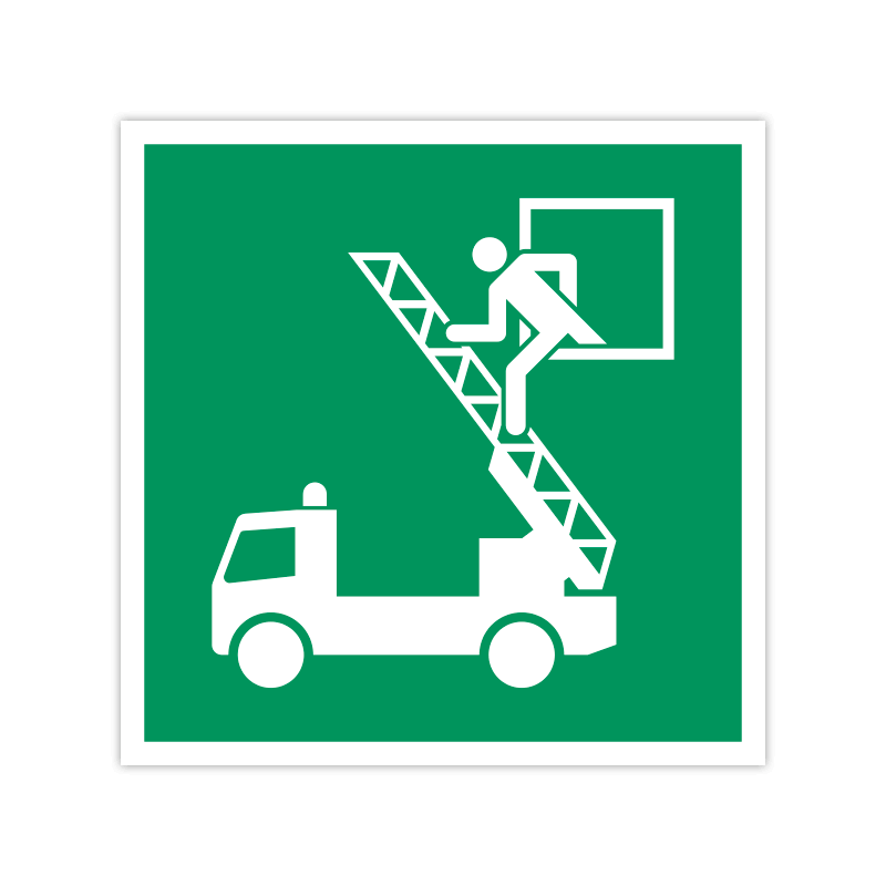 Rettungszeichen E017 Rettungsfenster