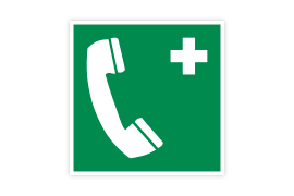 Rettungszeichen E004 Notruftelefon