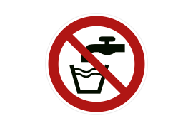 Verbotszeichen P005 Kein Trinkwasser