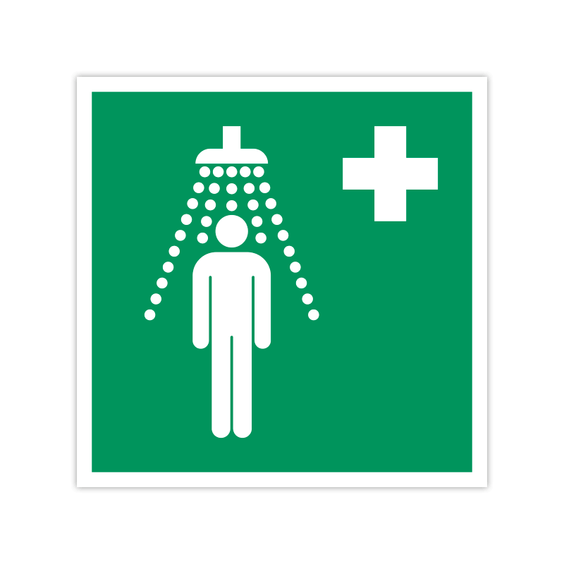 Rettungszeichen E012 Notdusche
