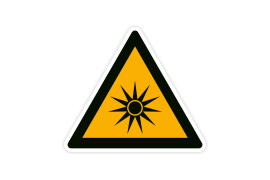 Warnzeichen W027 Optische Strahlung