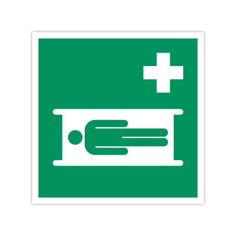 Rettungszeichen E013 Krankentrage