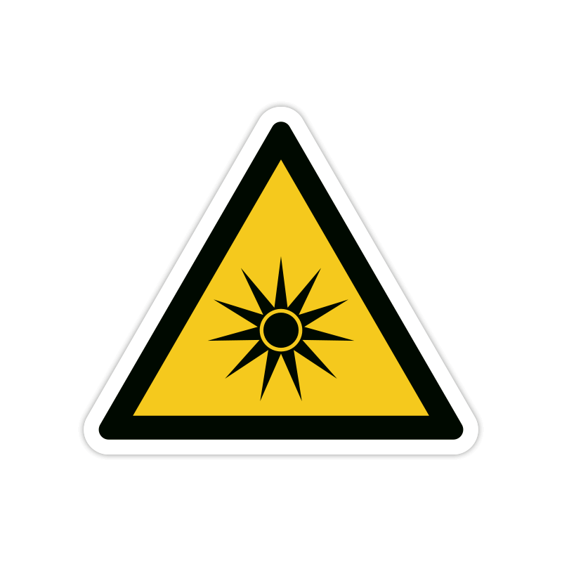 Warnzeichen W027 Optische Strahlung